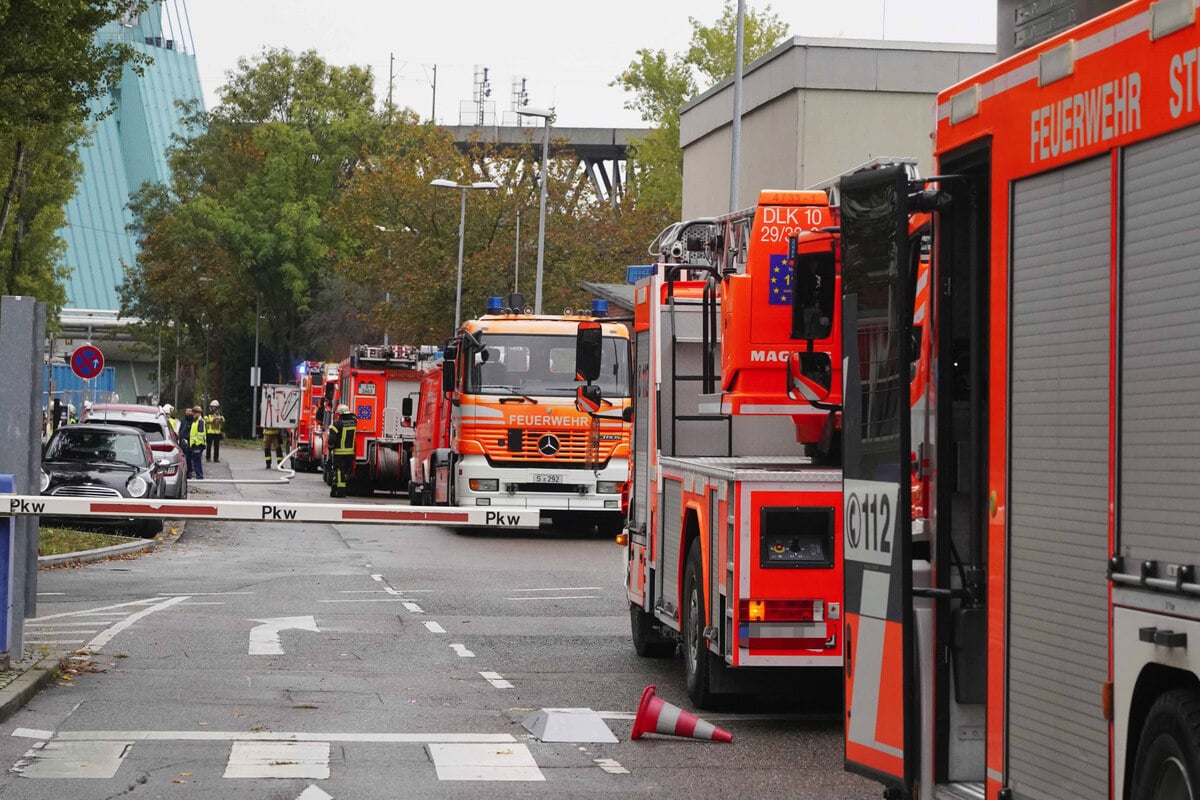 Ammoniak Austritt in Stuttgart Großeinsatz der Feuerwehr