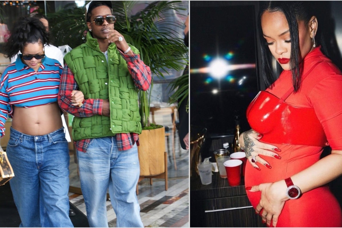 Rihanna Glows As She Awaits Baby No With A Ap Rocky In Style