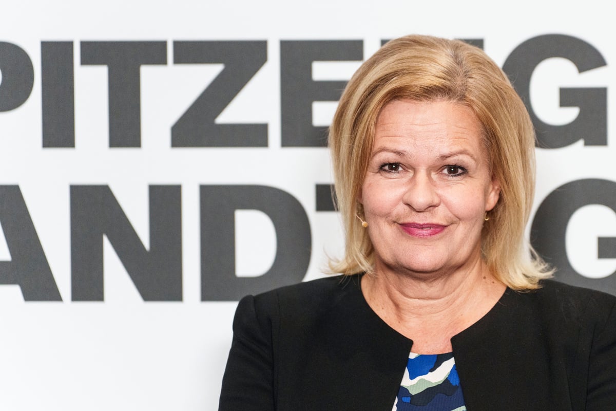 Wahlkampf in Hessen Nancy Faeser plädiert für neue Grenzkontrollen