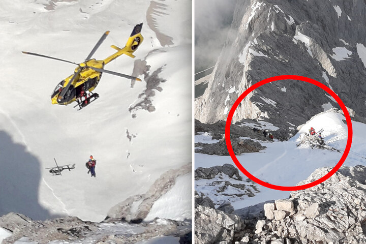 Unglück an der Zugspitze Bergsteiger stürzt auf dem Höllental