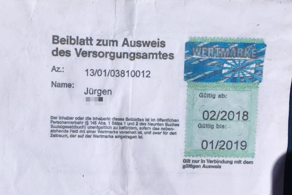 Diese Marke wird Jürgen T. von nun an immer in greifbarer Nähe haben.