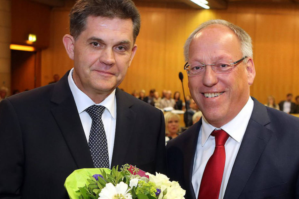 Verkehrsdezernent Gregor Moss (links) ist dem Versuch gegenüber kritisch.