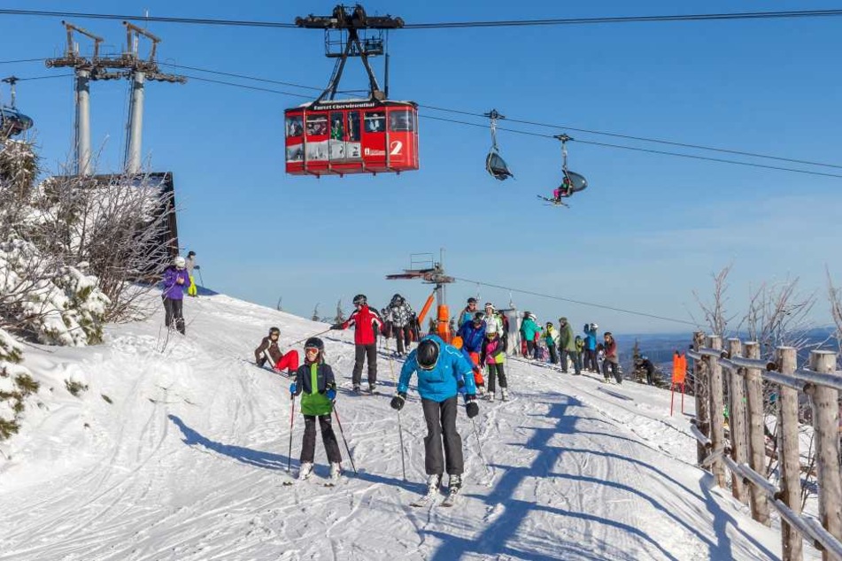 In Oberwiesenthal kann man rund 15,7 Kilometer Pisten nutzen.