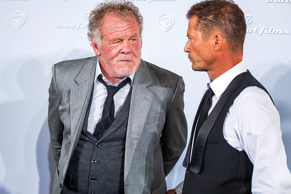 Hollywood-Legende und Hauptdarsteller Nick Nolte mit Til Schweiger (r.).