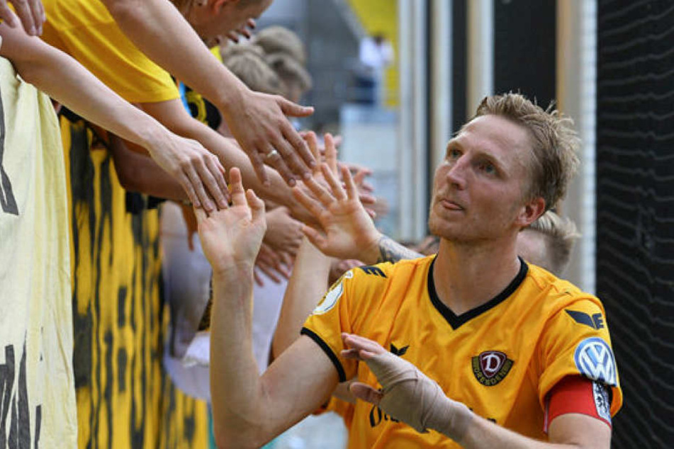 Die Fans sind eine Macht, das weiß auch Dynamos Kapitän Marco Hartmann. Er fordert von den Rängen volle Unterstützung für seine Mannschaft.