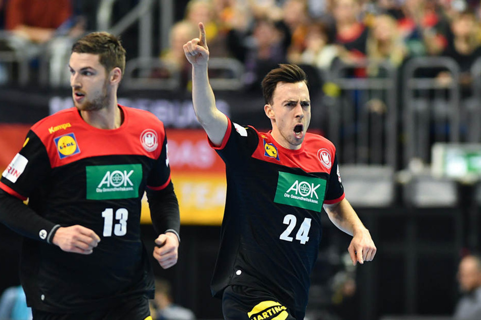 Patrick Groetzki (r.) und Hendrik Pekeler zeigten eine starke Leistung.