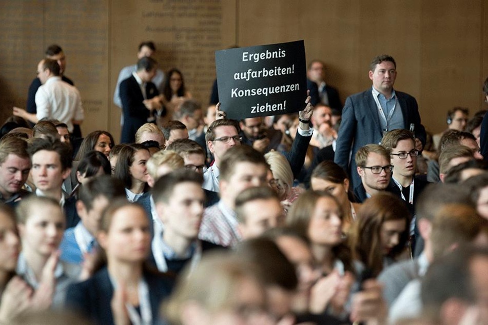 Der Streit um den Kurs der CDU ist in vollem Gange - wie hier beim
Bundesparteitag der Jungen Union in Dresden.