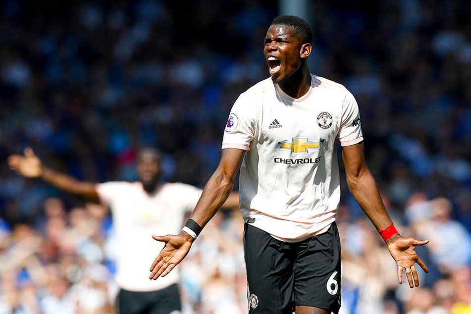 Paul Pogba im April diesen Jahres beim Spiel gegen Liga-Kontrhenten FC Everton.
