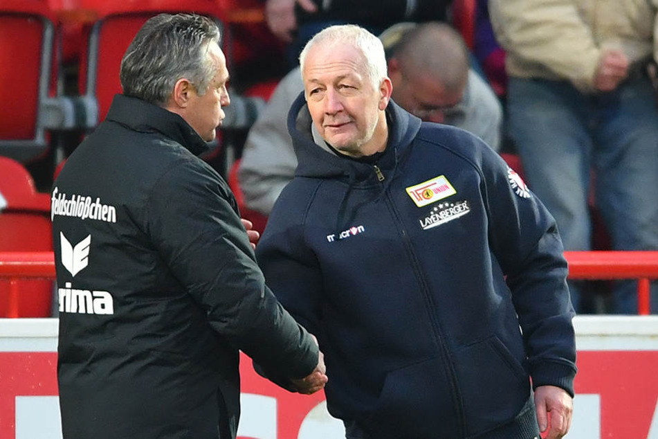 In dieser Woche herrscht zwischen den beiden Freunden Uwe Neuhaus (l.) und André Hofschneider Funkstille. Nach der Partie am Sonntag wird es aber wieder Shakehands geben.