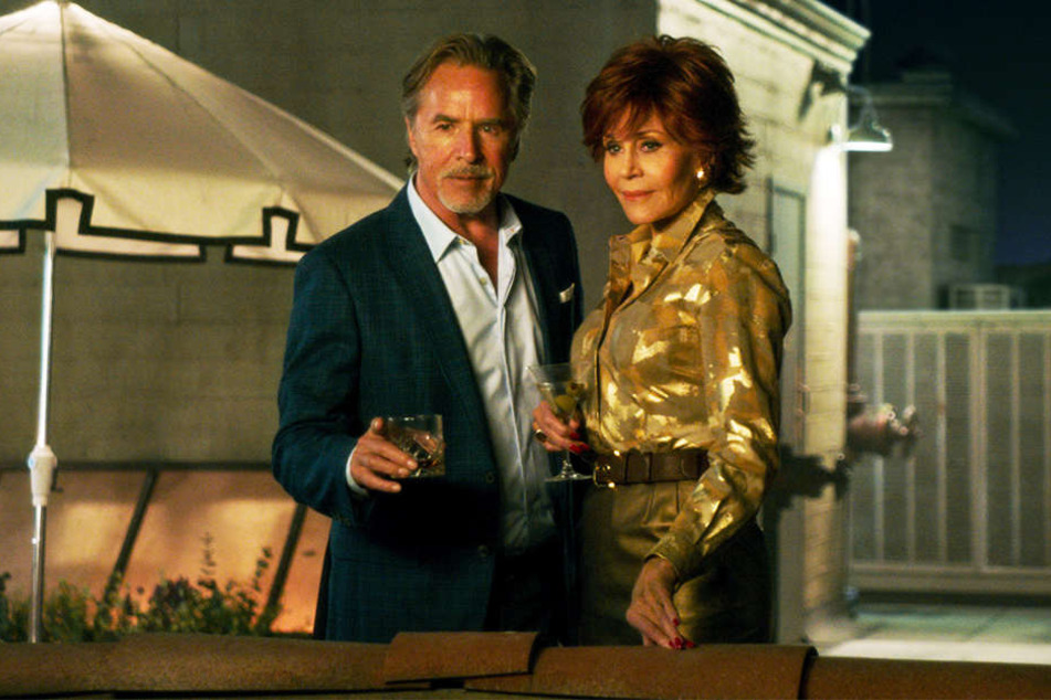 Vivian (r., Jane Fonda) mit ihrer große Jugendliebe Arthur (l., Don Johnson).