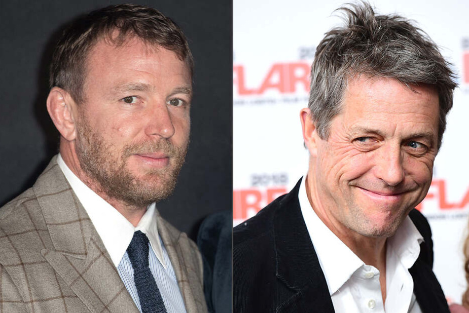 Guy Ritchie (51, F.l.) und Hugh Grant (59) sind heute im Filmgeschäft erfolgreich. Vor 65 Jahren dienten ihre beiden Väter in der britischen Armee.