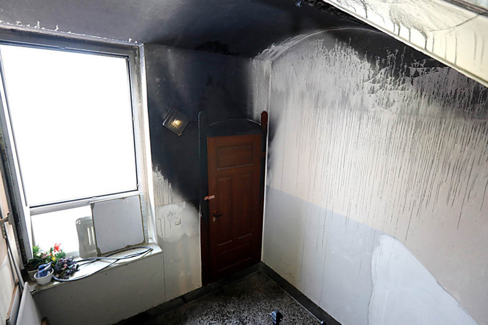 In einem nicht abgeschlossenen Abstellraum brach ein Feuer aus.