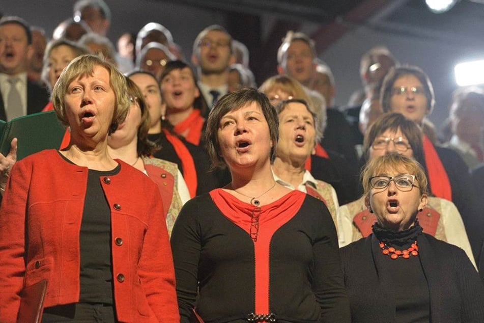"Chemnitz singt!" - Mit einem großen Chorkonzert eröffnete Chemnitz Sonntag die Feiern zum 875. Stadtjubiläum.