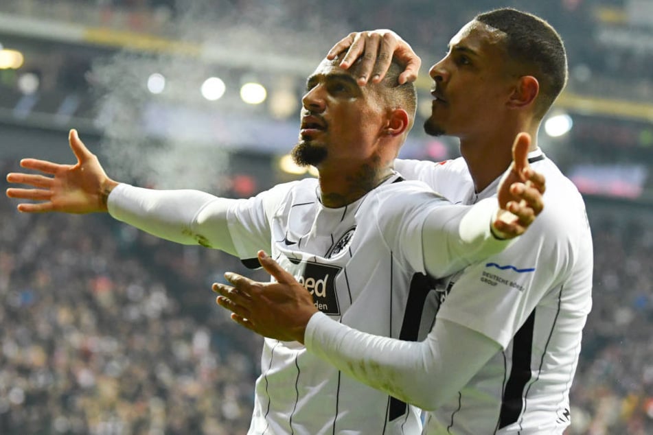Kevin-Prince Boateng (li.) und Sebastien Haller sind zwei der Frankfurter Akteure, die besonders an Wert zugelegt haben.