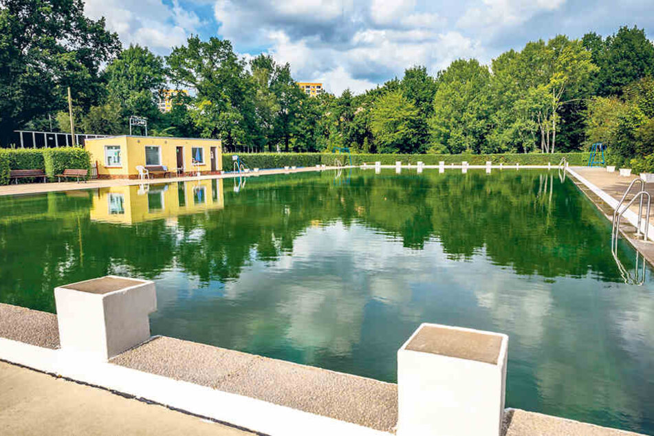 Tote Hose am Samstag im Freibad Prohlis. Ein grandioses Finale der Badesaison
blieb aus.