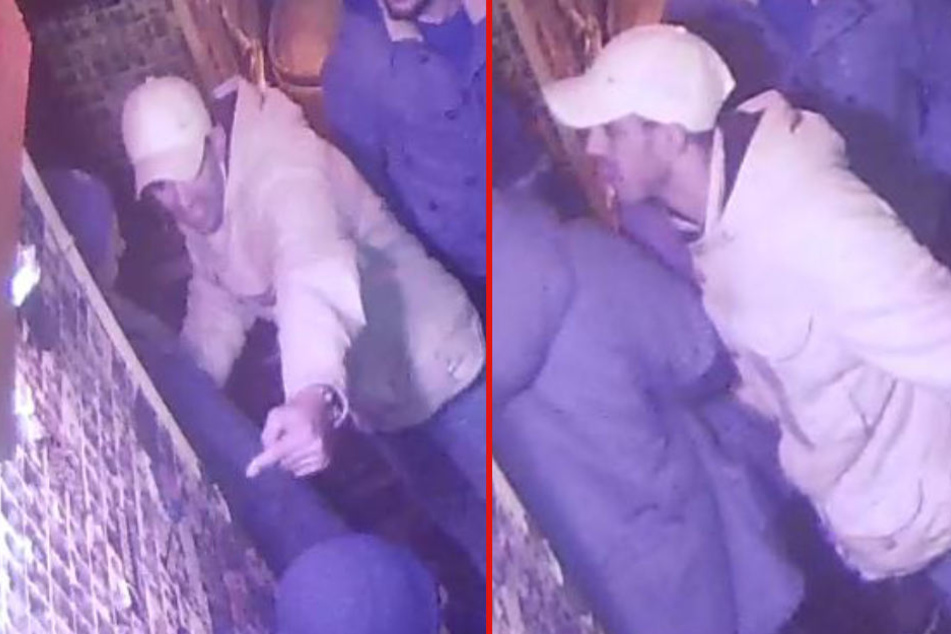 Der Unbekannte wird verdächtigt, einen 28-Jährigen beklaut und verletzt zu haben.