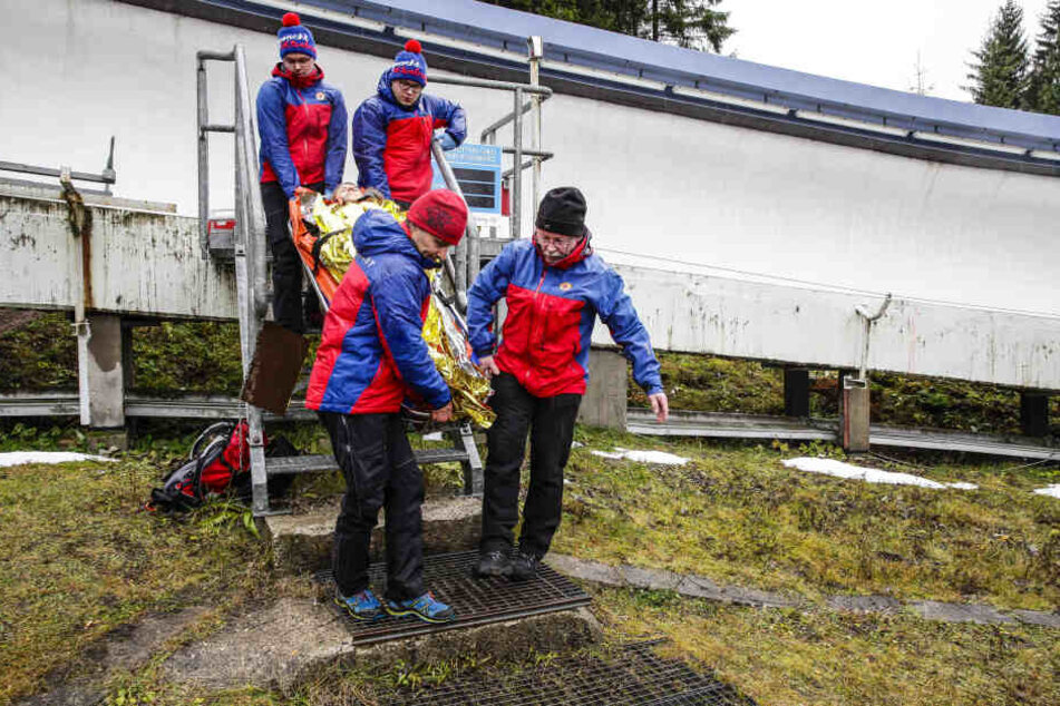 Auch zur Bob Skeleton werden die Bergwächter im Eiskanal im Einsatz sein.