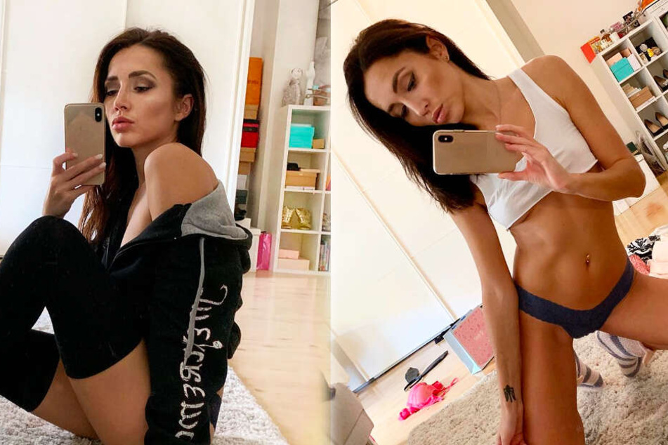 Die Montage zeigt zwei Screenshots aus dem Instagram-Profil von Anastasiya Avilova.