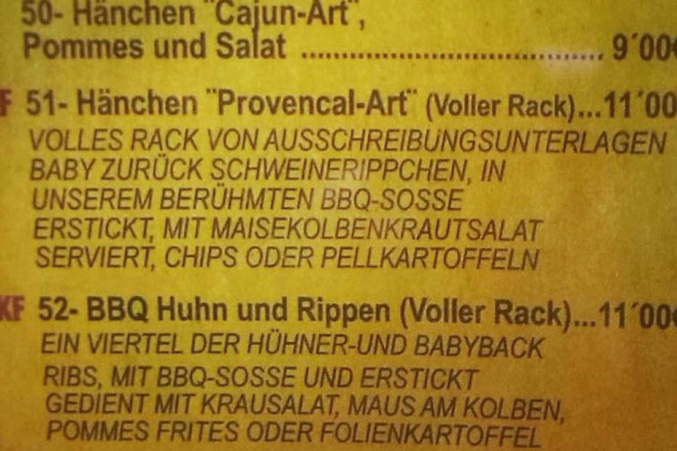 Diese Speisekarte lässt absolut ratlos zurück...