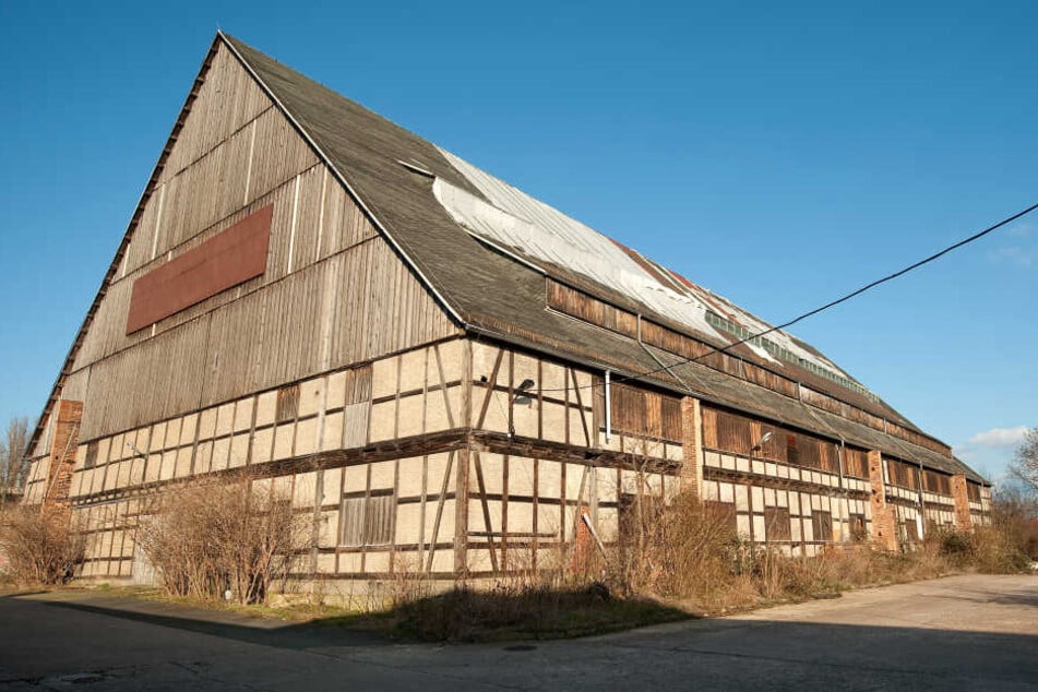 Die Aufnahme vom 20.02.2014 zeigt die historische Viehauktionshalle in Weimar.