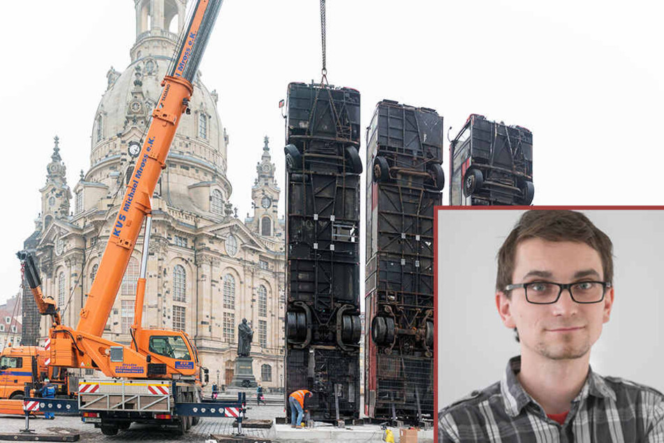 Am Montag wurden die Schrott-Busse vor der Frauenkirche aufgestellt. TAG24-Redakteur-Dirk Hein hat dazu eine Meinung.