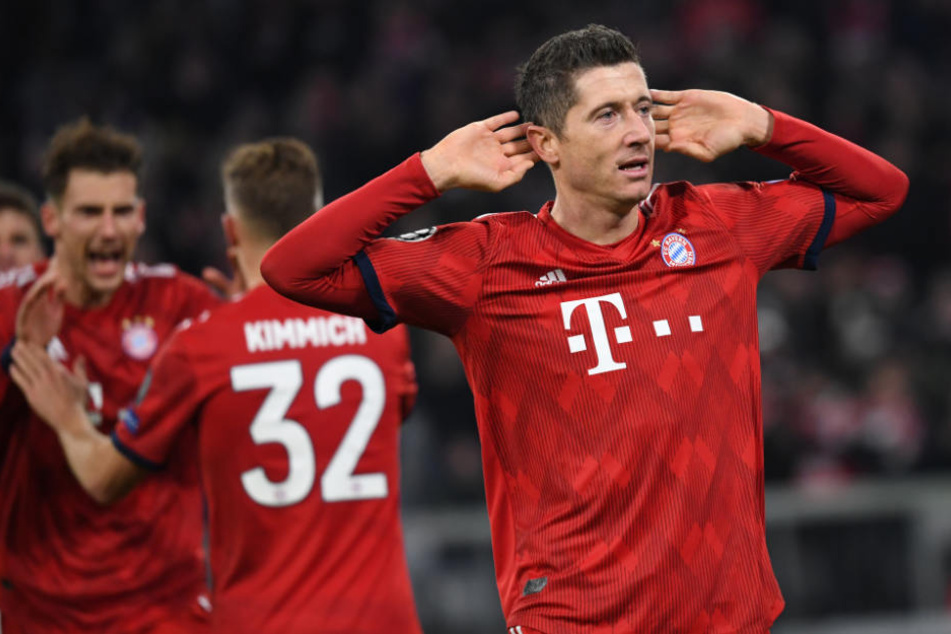 Robert Lewandowski sorgte für den 3:0-Halbzeitstand.