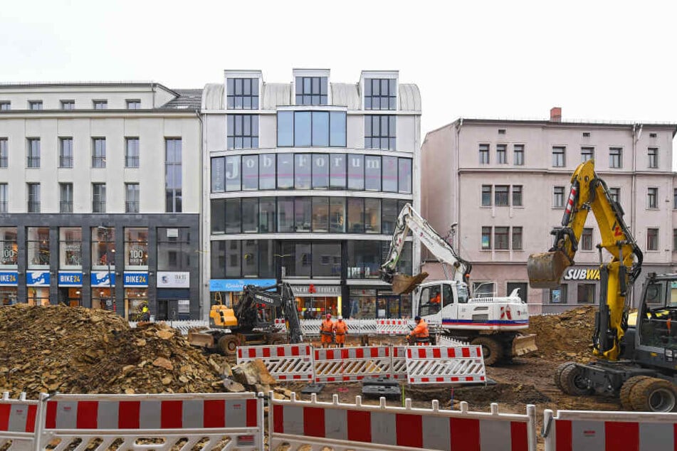 Die Großbaustelle an der Kesselsdorfer Straße sorgt für Umsatzeinbußen bei den ansässigen Händlern.