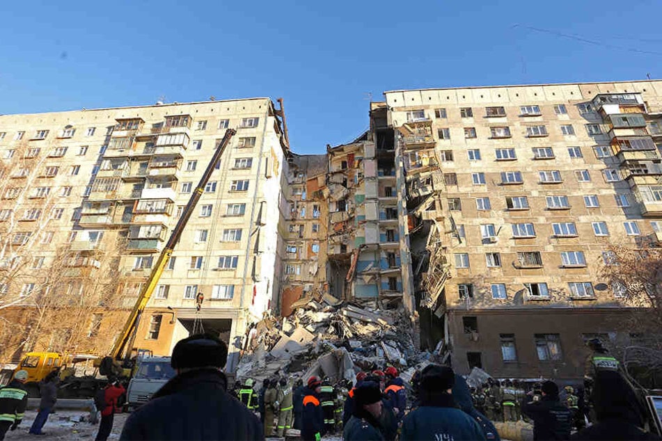 Das Gebäude wurde durch die Gasexplosion massiv beschädigt.