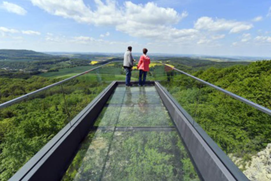 500 Meter über dem Boden! In Eichsfeld lock jetzt der "Skywalk".