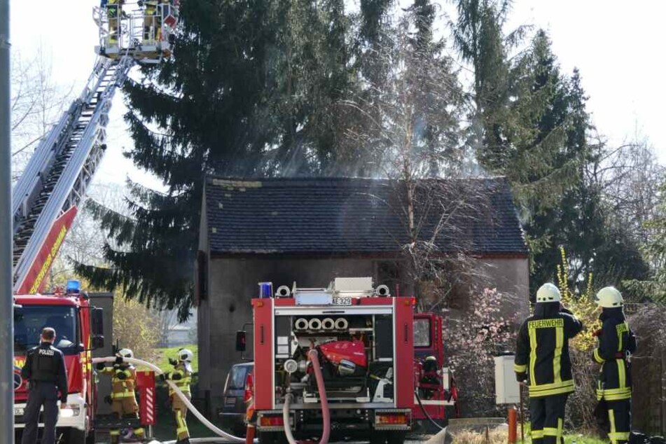 In Döben kam es am Samstag zu einem Schuppenbrand.