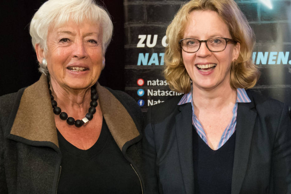 Renate Schmidt (l.) fordert mehr Unterstützung für Natascha Kohnen (r.) in Bayern.