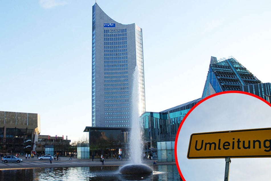 Vor allem im Bereich Augustusplatz und Markt wird der Verkehr weitgehend umgeleitet.