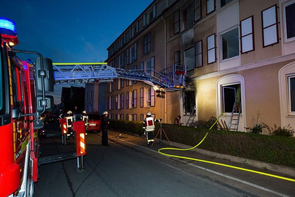 Die Feuerwehr löschte damals den Brand.