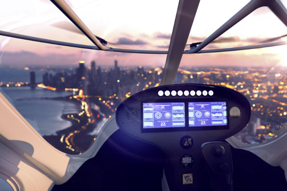 Eine Taxifahrt mit Ausblick: Hersteller Volocopter ist zuversichtlich.