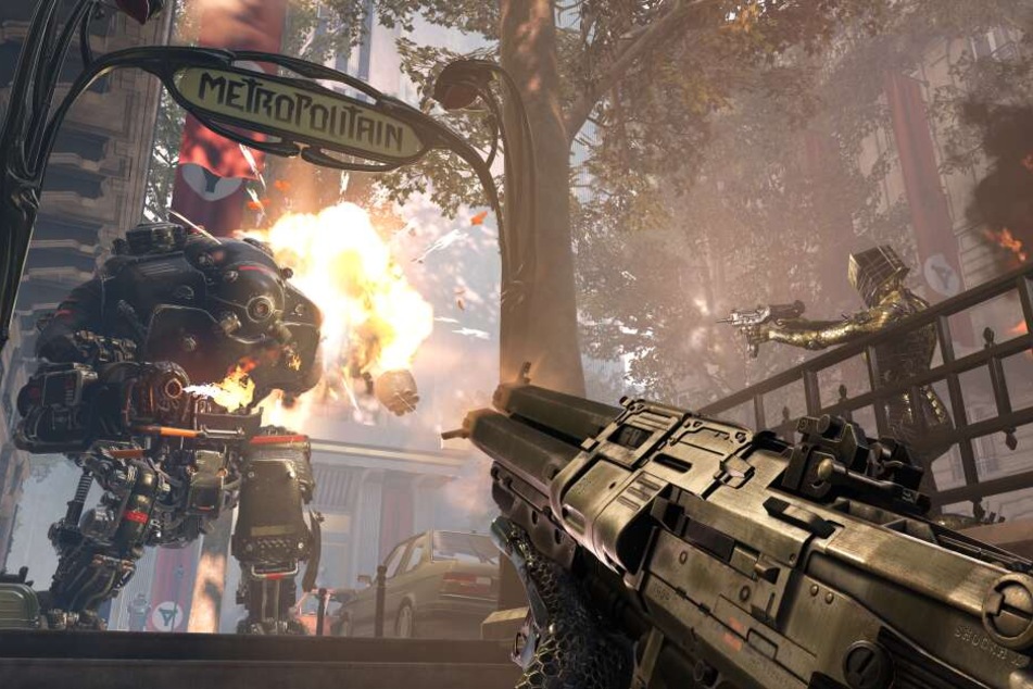 Endlich wieder Nazis töten: Mit "Youngblood" liefert Publisher Bethesda erstmals ein Spin-Off seiner "Wolfenstein"-Reihe.