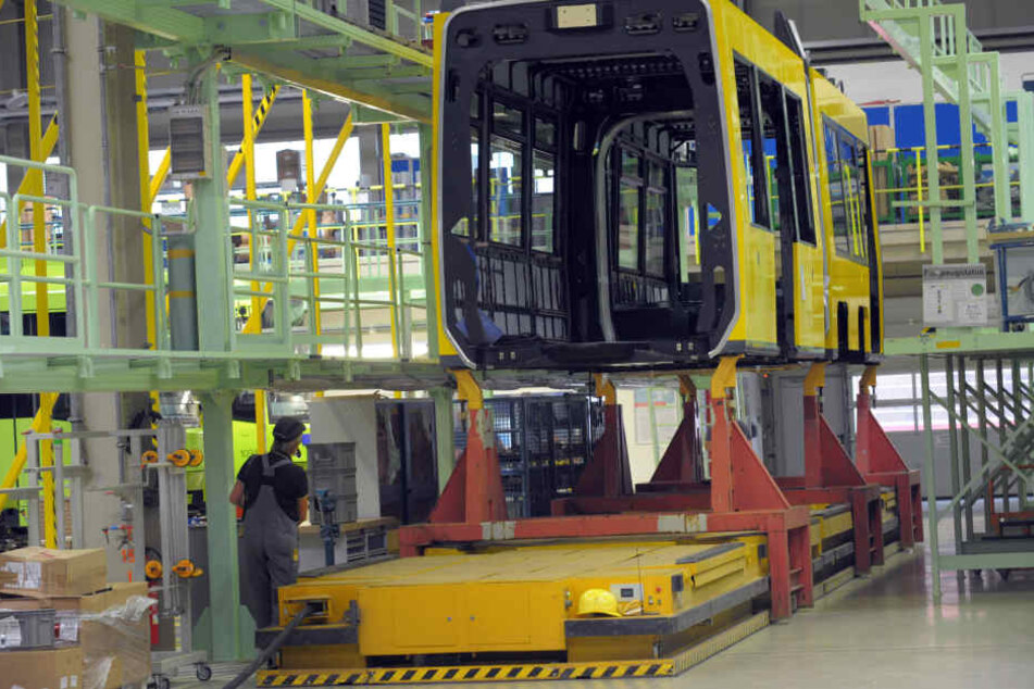 Schienenfahrzeugbau hat in Sachsen eine große Tradition - hier bei Bombardier
in Görlitz.