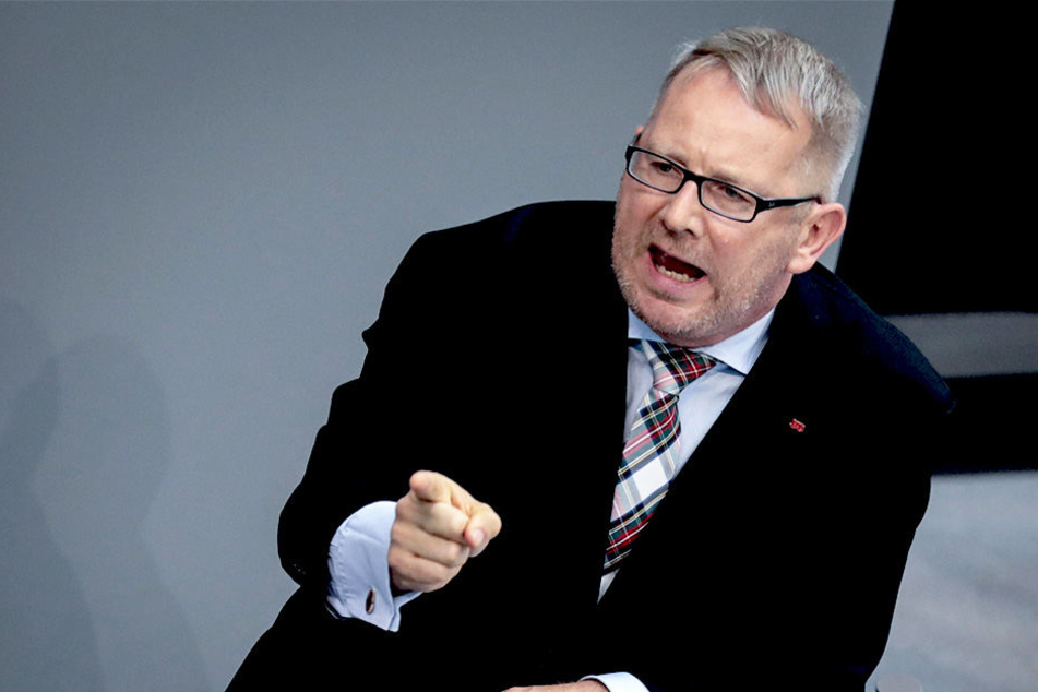 Johannes Kahrs (54) attackierte Mitglieder der Alternative für Deutschland in seinen Ausführungen während er Generaldebatte.