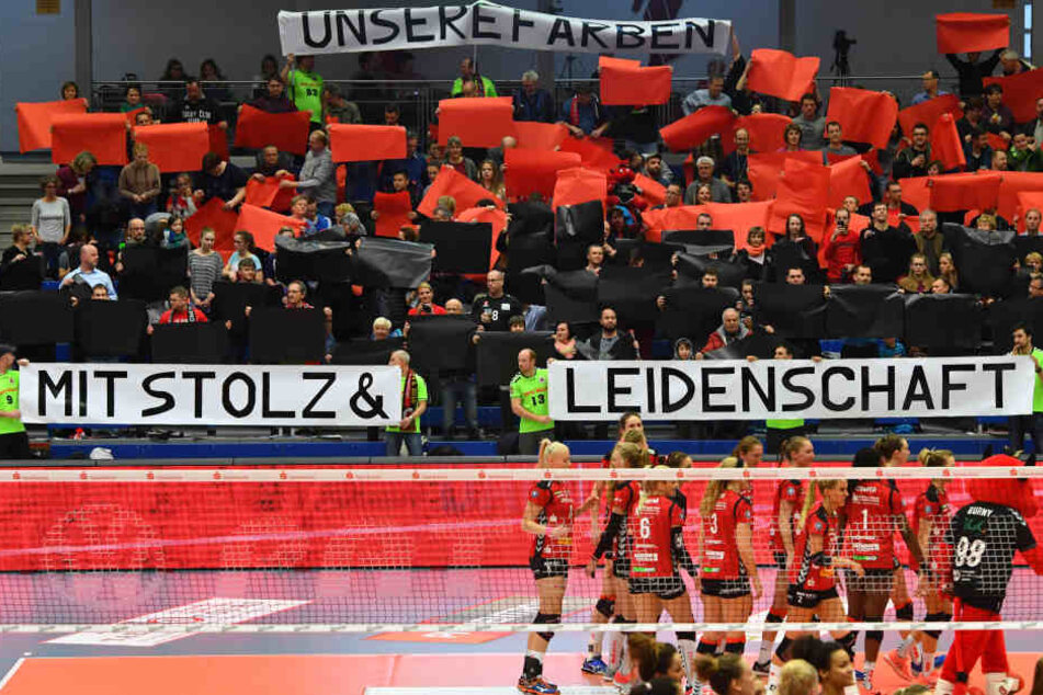 Die Fans standen bedingungslos hinter dem Team.