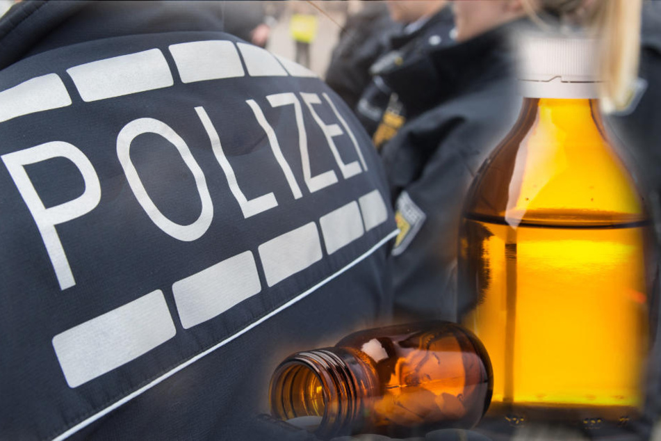Als die Polizei seine wahre Identität erkannte, trank der Verdächtige eine Flasche Schmerzmittel. (Symbolbild)