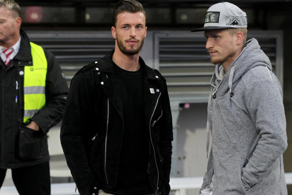 Ex-Dynamo Quirin Moll (li.) und Marvin Stefaniak, die beide gesperrt waren.