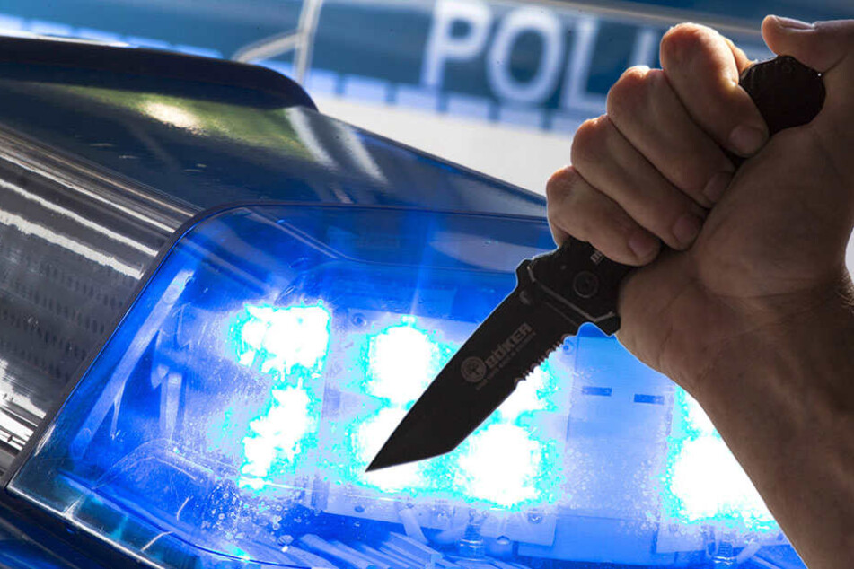 Der flüchtende Dieb zog ein Messer und drohte seinem Verfolger.