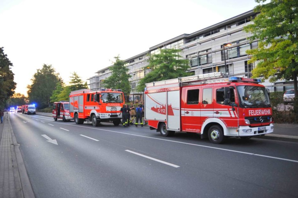 Der Brand brach in einem Container aus, in dem die Flüchtlinge untergebracht waren.