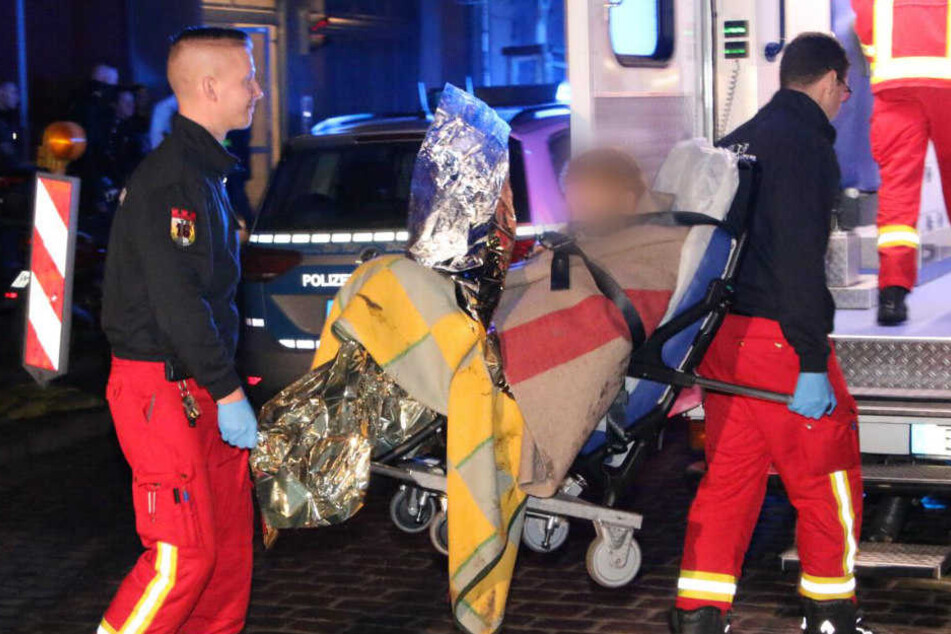 Unterkühlt wurde der Mann ins Krankenhaus gebracht.