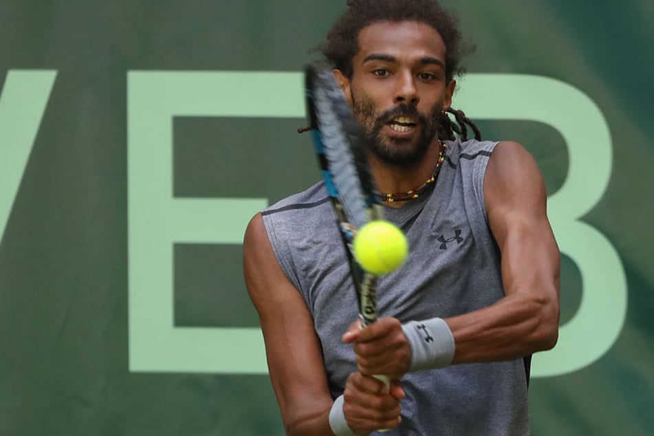 Am Ende musste sich Dustin Brown seinem Gegner Bernard Tomic in zwei Sätzen geschlagen geben.