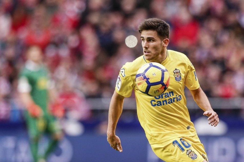 Samperio im Trikot von UD Las Palmas.