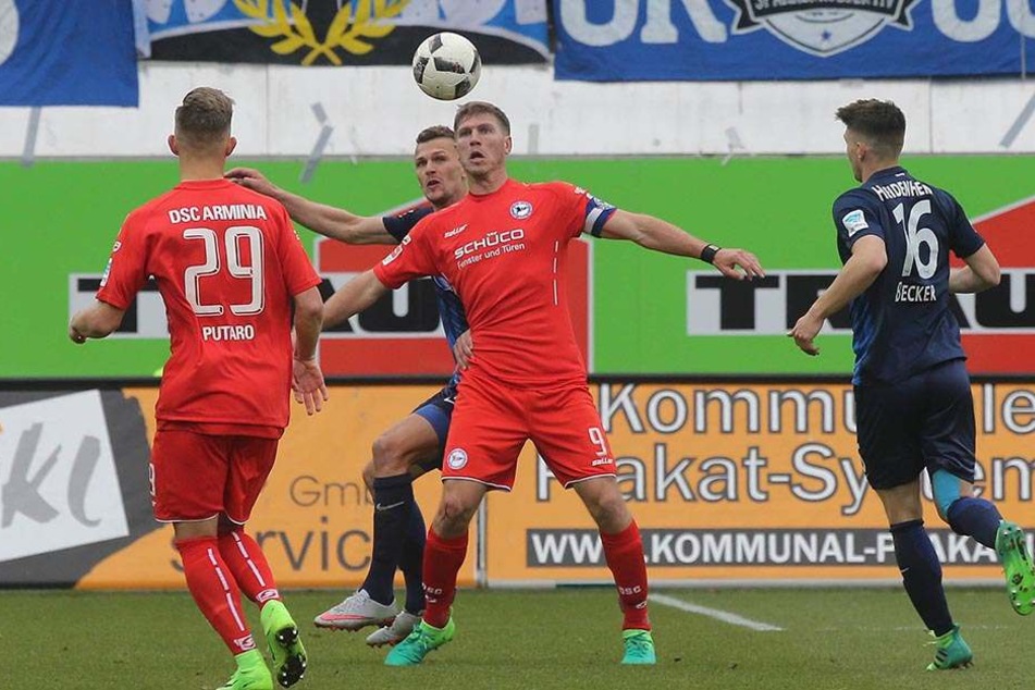 Kapitän Fabian Klos traf in der 61. Minute per Kopf zum 2:2, sein 13. Tor in der laufenden Saison.