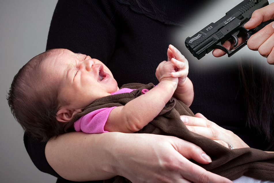Das Baby wurde in den Armen seiner Mutter erschossen. (Symbolbild)