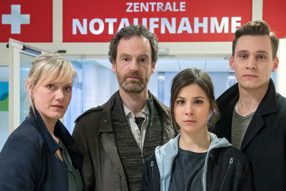 Das Dortmunder Tatort-Team v.l.n.r.: Anna Schudt als Martina Bönisch, Jörg Hartmann als Peter Faber, Aylin Tezel als Nora Dalay, Rick Okon als Jan Pawlak.