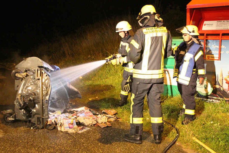 Noch während es im Keller brannte, kam es zu einem weiteren Brand nur wenige hundert Meter weiter.