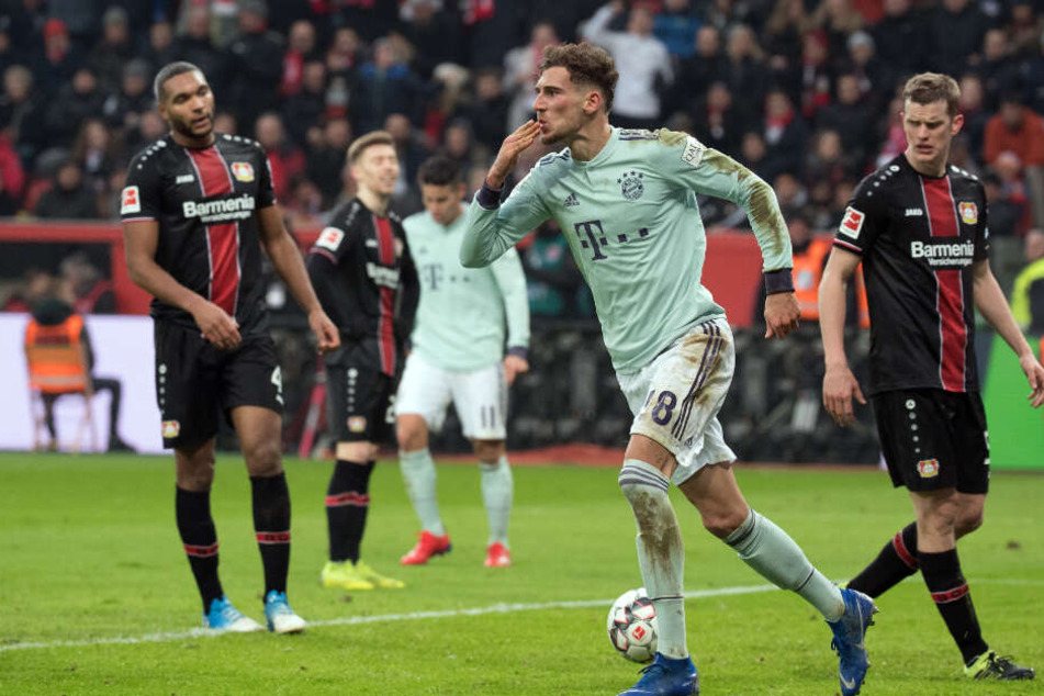 Leon Goretzka bejubelt sein Tor zum 1:0.